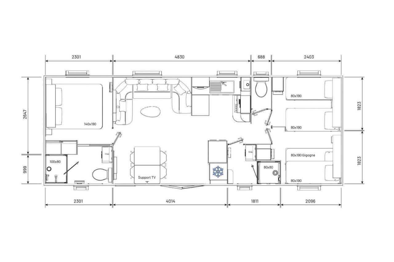 Mobil Home Neuf 6/8 Pers Biville-sur-Mer Экстерьер фото